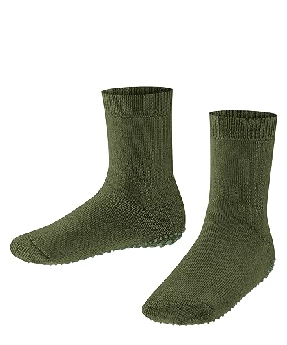 FALKE Unisex Kinder Stoppersocken Catspads K Hp Baumwolle Wolle rutschhemmende Noppen 1 Paar, Grün Sern Green 7681, 27/30 EU von FALKE