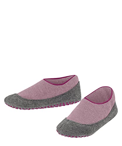 FALKE Unisex Kinder Hausschuh-Socken Cosy Slipper K HP Wolle rutschhemmende Noppen 1 Paar, Rosa (Almond Blossom 8441), 29-30 EU von FALKE