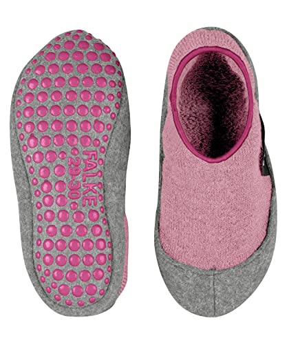 FALKE Unisex Kinder Hausschuh-Socken Cosy Slipper K HP Wolle rutschhemmende Noppen 1 Paar, Rosa (Almond Blossom 8441), 29-30 EU von FALKE