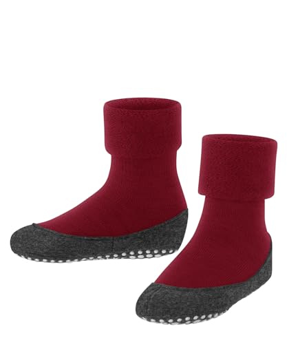 FALKE Unisex Kinder Stoppersocken Cosyshoe Minis K HP Wolle rutschhemmende Noppen 1 Paar, Pink (Red Pepper 8074), 21-22 von FALKE