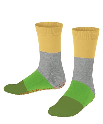 FALKE Unisex Kinder Summer K HP Baumwolle Rutschhemmende Noppen 1 Paar Hausschuh-Socken, Gelb (Banana 1410), 39/42 von FALKE