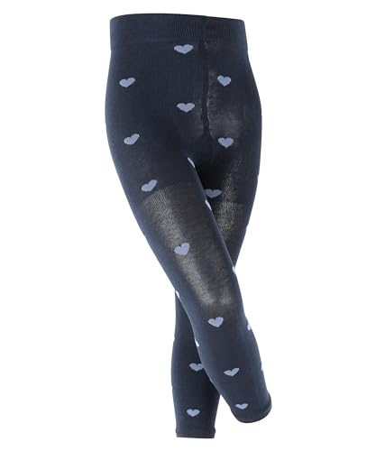 FALKE Unisex Kinder Hearts Allover K LE Strumpfwaren, Blau (Marine 6120), 80-92 von FALKE