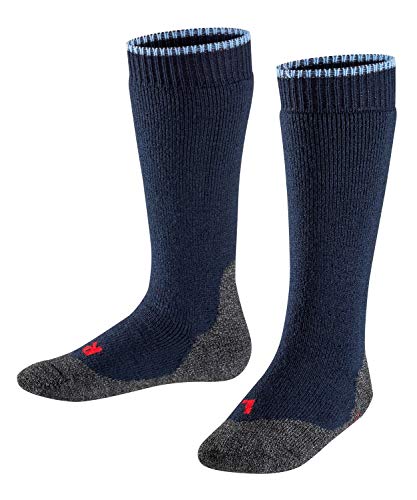 FALKE Unisex - Kinder Kniestrümpfe 11480 Active Warm+ KH, Blau (Marine 6120), 23-26 von FALKE