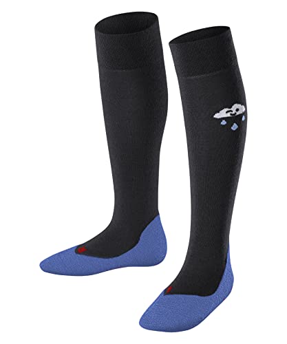 FALKE Unisex Kinder Kniestrümpfe Active Rainboot K KH Lyocell Wolle dick atmungsaktiv 1 Paar, Blau (Indigo Melange 6227), 35-38 von FALKE