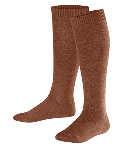 FALKE Unisex Kinder Kniestrümpfe Comfort Wool, Wolle, 1 Paar, Beige (Terracotta 5770), 23-26 von FALKE