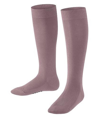 FALKE Unisex Kinder Kniestrümpfe Family K KH nachhaltige biologische Baumwolle lang einfarbig 1 Paar, Rot (Brick 8770) neu - umweltfreundlich, 27-30 von FALKE