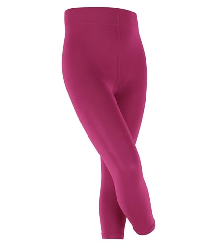 FALKE Unisex Kinder Leggings Cotton Touch K LE Blickdicht einfarbig 1 Stück, Lila (Fuchsia 8856) neu - umweltfreundlich, 110-116 von FALKE