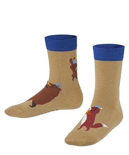 FALKE Unisex Kinder Socken Marching Band K SO Baumwolle gemustert 1 Paar, Beige (Desert 4710), 19-22 von FALKE