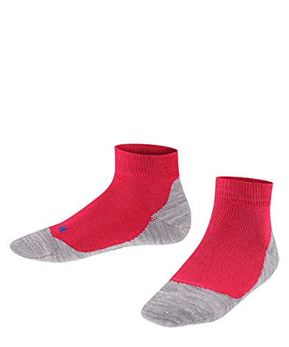 FALKE Unisex Kinder Sneakersocken Active Sunny Days, Baumwolle, 1 Paar, Rot (Fire 8150), 23-26 von FALKE