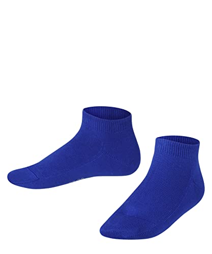 FALKE Unisex Kinder Sneakersocken Family K SN nachhaltige biologische Baumwolle kurz einfarbig 1 Paar, Blau (Cobalt Blue 6054) neu - umweltfreundlich, 31-34 von FALKE