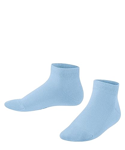 FALKE Unisex Kinder Sneakersocken Family K SN nachhaltige biologische Baumwolle kurz einfarbig 1 Paar, Blau (Crystal Blue 6290) neu - umweltfreundlich, 35-38 von FALKE