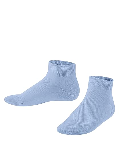 FALKE Unisex Kinder Sneakersocken Family K Sn nachhaltige Baumwolle kurz einfarbig 1 Paar, Blau Crystal Blue 6290, 35-38 von FALKE