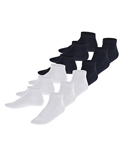 FALKE Unisex Kinder Sneakersocken Happy 6-Pack K SN Baumwolle kurz einfarbig 6 Paar, Mehrfarbig (Sortiment 0040), 27-30 von FALKE