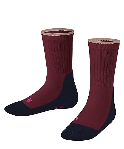 FALKE Unisex Kinder Socken Active Everyday Baumwolle dünn atmungsaktiv 1 Paar, Rot (Ruby 8830), 23-26 von FALKE