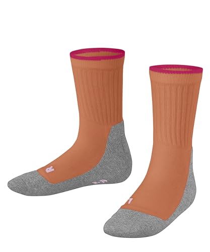 FALKE Unisex Kinder Socken Active Everyday K SO Baumwolle dünn atmungsaktiv 1 Paar, Rot (Rugby Tan 8942), 39-42 von FALKE