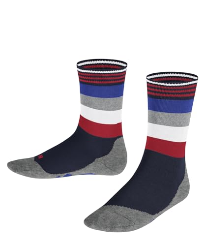 FALKE Unisex Kinder Socken Active Fox K SO Baumwolle gemustert 1 Paar, Blau (Space Blue 6116), 27-30 von FALKE