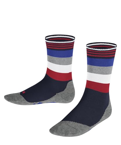 FALKE Unisex Kinder Socken Active Fox K So Baumwolle Funktionsmaterial dünn atmungsaktiv gemustert 1 Paar, Blau Space Blue 6116, 23-26 von FALKE