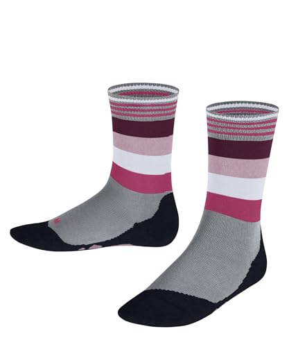 FALKE Unisex Kinder Socken Active Fox K So Baumwolle Funktionsmaterial dünn atmungsaktiv gemustert 1 Paar, Grau Silver 3290, 31-34 von FALKE