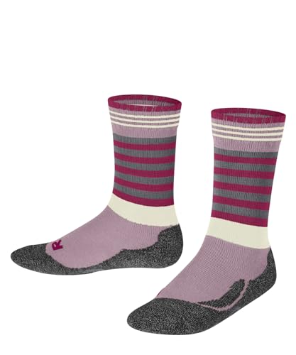 FALKE Unisex Kinder Socken Active Frog K So Wolle Funktionsmaterial dick atmungsaktiv gemustert 1 Paar, Rosa Thulit 8663, 23-26 von FALKE