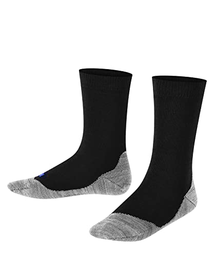 FALKE Unisex Kinder Socken Active Sunny Days K SO Baumwolle dünn atmungsaktiv 1 Paar, Schwarz (Black 3000), 23-26 von FALKE