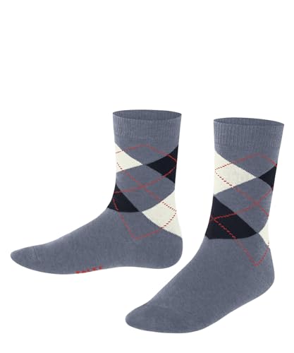 FALKE Unisex Kinder Socken Classic Argyle K So Baumwolle gemustert 1 Paar, Blau Light Jeans 6662, 35-38 von FALKE
