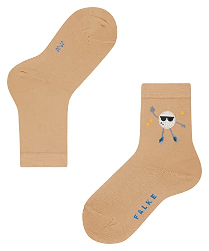 FALKE Unisex Kinder Socken Disco Ball K SO Baumwolle gemustert 1 Paar, Beige (Desert 4710), 39-42 von FALKE