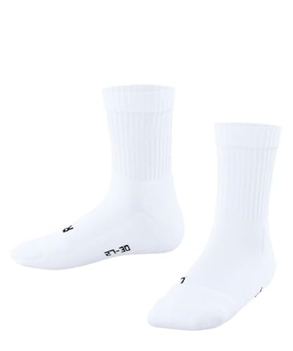 FALKE Unisex Kinder Dynamic K So Baumwolle Gemustert Socken, Weiß White 2000, 31-34 von FALKE