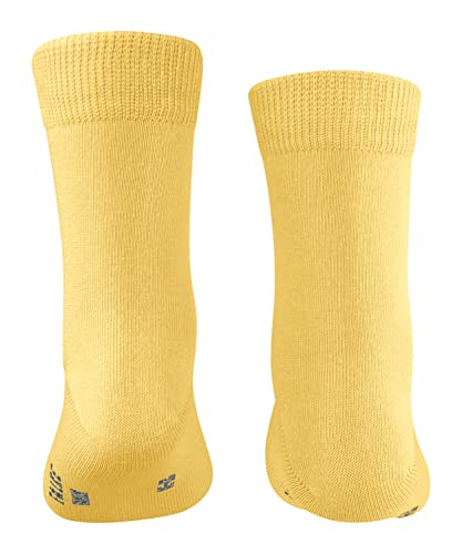 FALKE Unisex Kinder Socken Family K SO Baumwolle einfarbig 1 Paar, Gelb (Sun 1066) neu - umweltfreundlich, 23-26 von FALKE