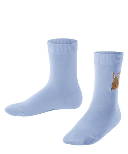 FALKE Unisex Kinder Socken Family Easter Bunny K SO Baumwolle gemustert 1 Paar, Blau (Crystal Blue 6290), 23-26 von FALKE