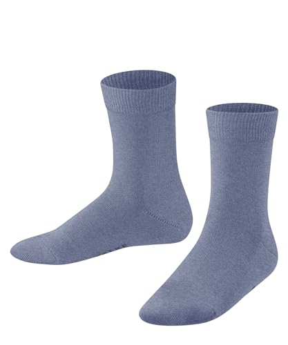 FALKE Unisex Kinder Socken Family K SO nachhaltige biologische Baumwolle einfarbig 1 Paar, Blau (Light Jeans 6662) neu - umweltfreundlich, 35-38 von FALKE