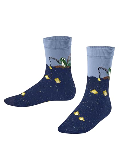 FALKE Unisex Kinder Socken Fishing Frog K So Baumwolle gemustert 1 Paar, Blau Crystal Blue 6290, 35-38 FALKE Unisex Kinder Socken Fishing Frog K So Baumwolle gemustert 1 Paar, Blau Crystal Blue 6290, 35-38 von FALKE