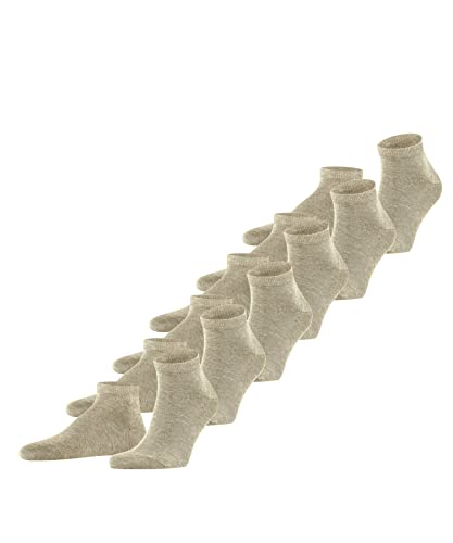 FALKE Herren Sneakersocken Happy 6-Pack M SN Baumwolle kurz einfarbig 6 Paar, Beige (Sand Melange 4650), 43-46 von FALKE