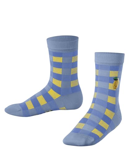 FALKE Unisex Kinder Socken Lemon Patch K So Baumwolle gemustert 1 Paar, Blau Crystal Blue 6290, 35-38 von FALKE
