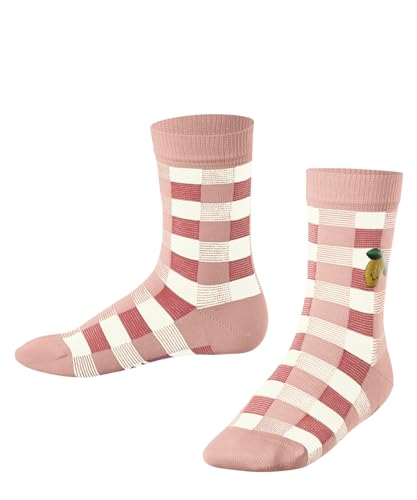 FALKE Unisex Kinder Socken Lemon Patch K So Baumwolle gemustert 1 Paar, Rosa Peach Perl 8483, 35-38 von FALKE