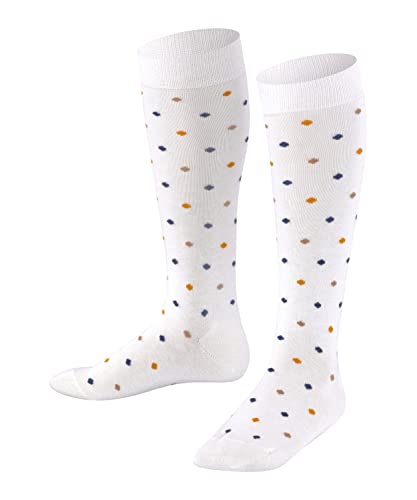 FALKE Unisex Kinder Socken Multidot, Baumwolle, 1 Paar, Weiß (Off-White 2040), 31-34 von FALKE