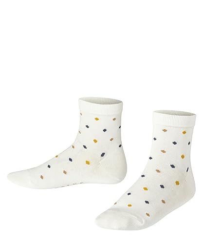 FALKE Unisex Kinder Socken Multidot K SSO Baumwolle gemustert 1 Paar, Weiß (Off-White 2040), 19-22 von FALKE