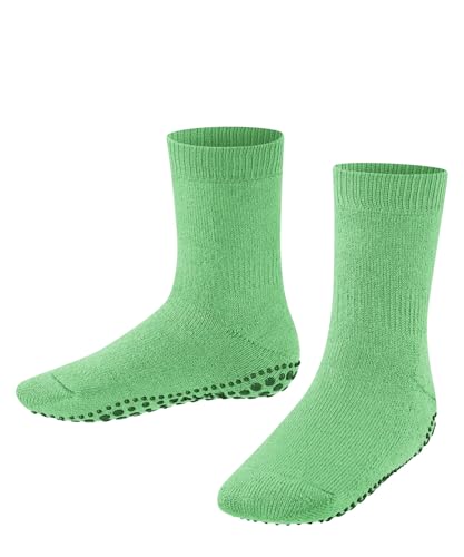 FALKE Unisex Kinder Stoppersocken Catspads K Hp Baumwolle Wolle rutschhemmende Noppen 1 Paar, Grün Spring Bud 7521, 27/30 EU von FALKE