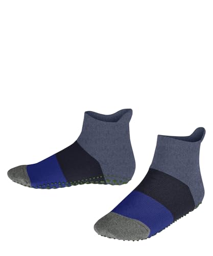 FALKE Unisex Kinder Stoppersocken Colour Block K Hp Baumwolle rutschhemmende Noppen 1 Paar, Blau Melange 6667, 23/26 EU von FALKE