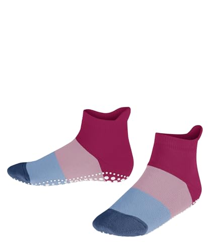 FALKE Unisex Kinder Stoppersocken Colour Block K Hp Baumwolle rutschhemmende Noppen 1 Paar, Lila Fuchsia 8856, 27/30 EU von FALKE