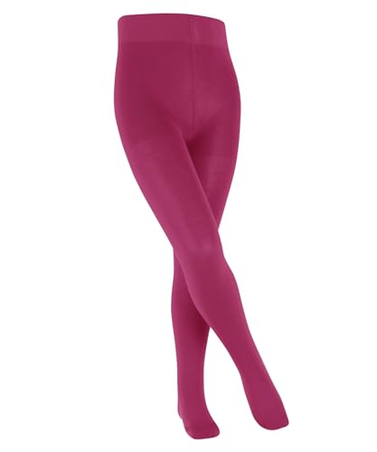 FALKE Unisex Kinder Strumpfhose Family K Ti nachhaltige Baumwolle dick einfarbig 1 Stück, Lila Fuchsia 8856, 134-146 von FALKE