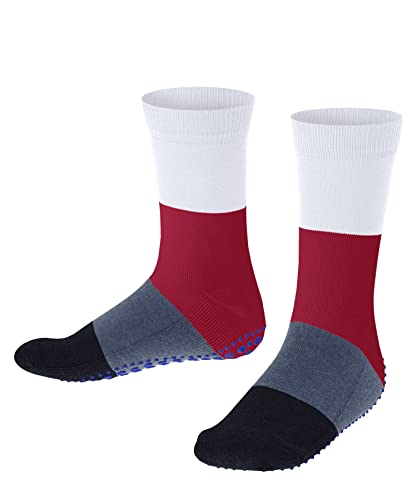 FALKE Unisex Kinder Hausschuh-Socken Summer K HP Baumwolle rutschhemmende Noppen 1 Paar, Weiß (White 2000), 35-38 von FALKE