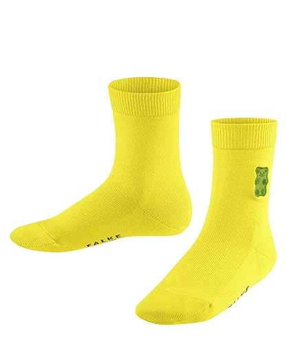 FALKE Unisex Kinder x Haribo K SO Baumwolle einfarbig 1 Paar Socken, Gelb (Sun 1383), 23-26 von FALKE