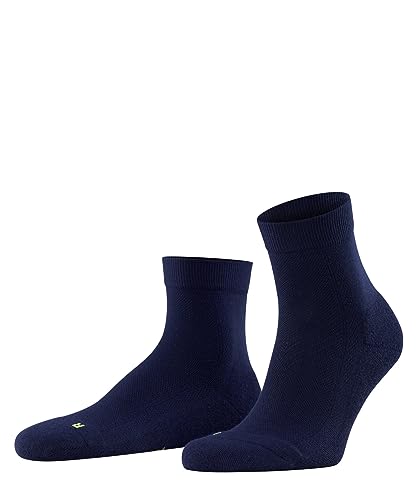 FALKE Unisex Kurzsocken Cool Kick Atmungsaktiv Schnelltrocknend einfarbig 1 Paar, Blau (Marine 6121), 37-38 von FALKE