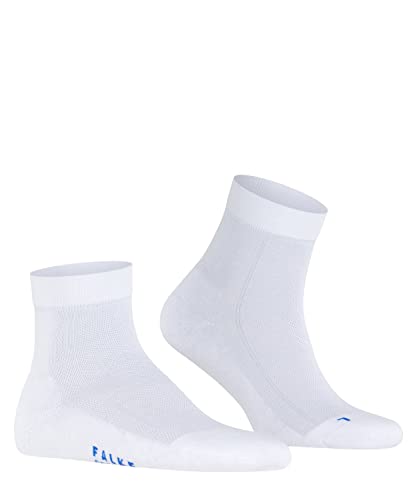 FALKE Unisex Kurzsocken Cool Kick Atmungsaktiv Schnelltrocknend einfarbig 1 Paar, Weiß (White 2001), 42-43 von FALKE