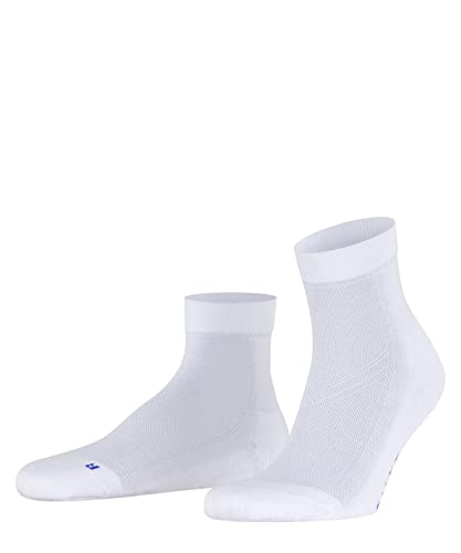 FALKE Unisex Kurzsocken Cool Kick U SSO weich atmungsaktiv schnelltrocknend einfarbig 1 Paar, Weiß (White 2000), 42-43 von FALKE