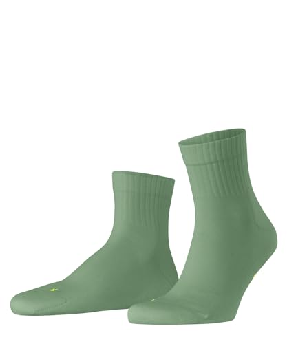 FALKE Unisex Run U SSO Baumwolle Funktionsmaterial einfarbig 1 Paar Socken, Grün (Nettle 7447) -Gerippter Schaft, 35-36 von FALKE