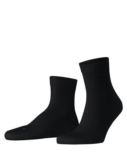 FALKE Unisex Run U Sso Baumwolle Funktionsmaterial Einfarbig Socken , Schwarz Black 3000 Rib, 51-52 von FALKE