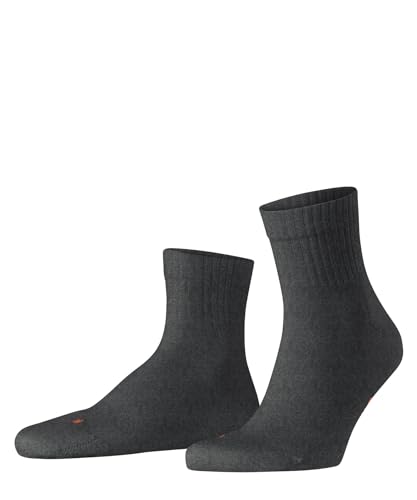 FALKE Unisex Run U So Baumwolle Atmungsaktiv 1 Paar 16624 Socken, Grau (Dark Grey 3970) -Gerippter Schaft, 39-41 von FALKE