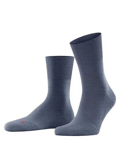 FALKE Unisex Run U Sso Baumwolle Funktionsmaterial Einfarbig Socken , Blau Light Denim 6660, 49-50 von FALKE
