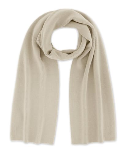 FALKE Unisex Winter-Schal Scarf Half-Cardigan Merino U Sc Wolle schnelltrocknend warm 1 Stück, Beige Melange 4043, ONESIZE von FALKE